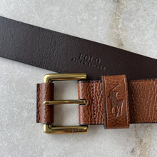 Charger l'image dans la galerie, Ceinture en cuir grainé Polo Ralph Lauren

