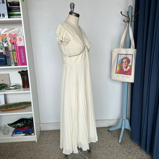 Robe midi plissée en mousseline Self-portrait - Les Mal-Aimés ❤️‍🩹