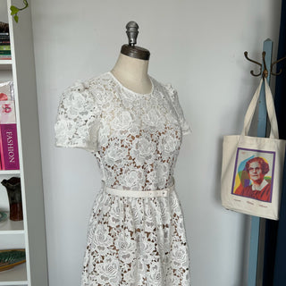 Robe en dentelle florale Self-portrait