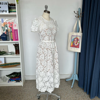 Robe en dentelle florale Self-portrait
