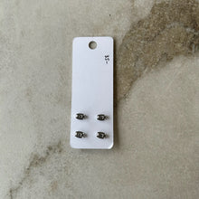 Charger l'image dans la galerie, Duo de boucles d'oreilles inox cuir brun et blanc Chikiboom
