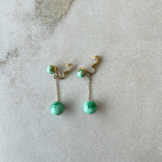 Boucles d'oreilles vertes Sherman