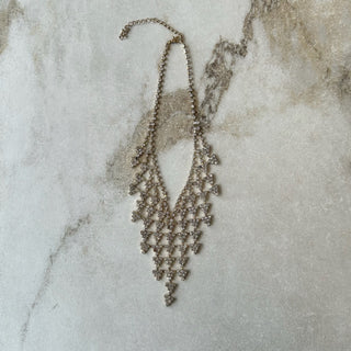 Collier argenté petits triangles