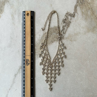 Collier argenté petits triangles