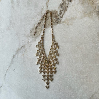 Collier argenté petits triangles