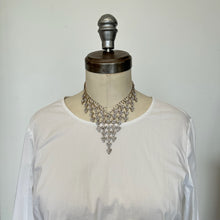 Charger l'image dans la galerie, Collier argenté petits triangles
