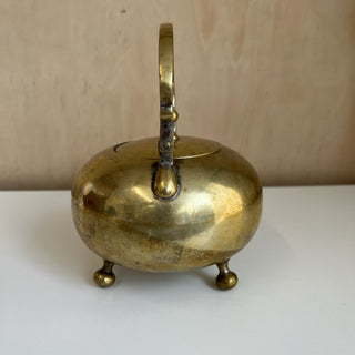Bouilloire théière vintage en laiton Judaica