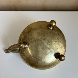 Bouilloire théière vintage en laiton Judaica