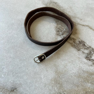 Bracelet long pour montre 26mm cuir brun Chikiboom
