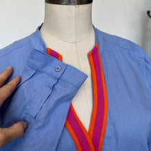 Charger l'image dans la galerie, Robe tunique bleue Max Volmary
