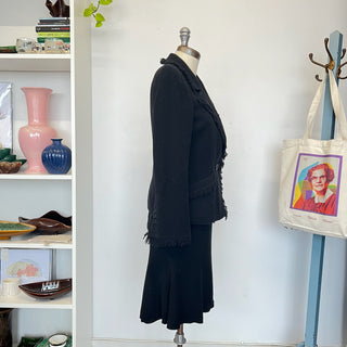 Ensemble veston et jupe vintage en laine Armani Collezioni