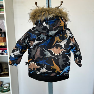 Manteau d'hiver dinosaures Deux par Deux 2 ans
