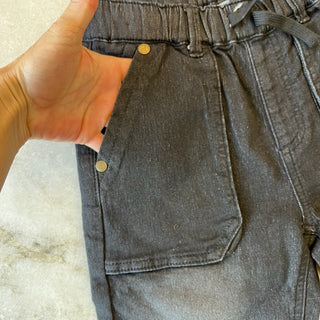 Short bermuda noir Deux par Deux 8 ans