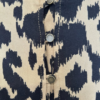 Robe mi-longue à motif léopard Garcia