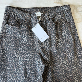 Pantalon jeans Socca léopard Grace & Mila
