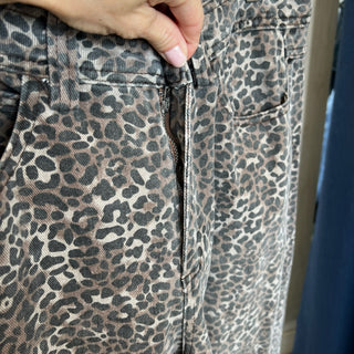 Pantalon jeans Socca léopard Grace & Mila