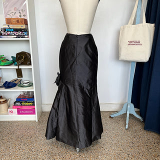 Jupe en soie grise Ariane Carle Design