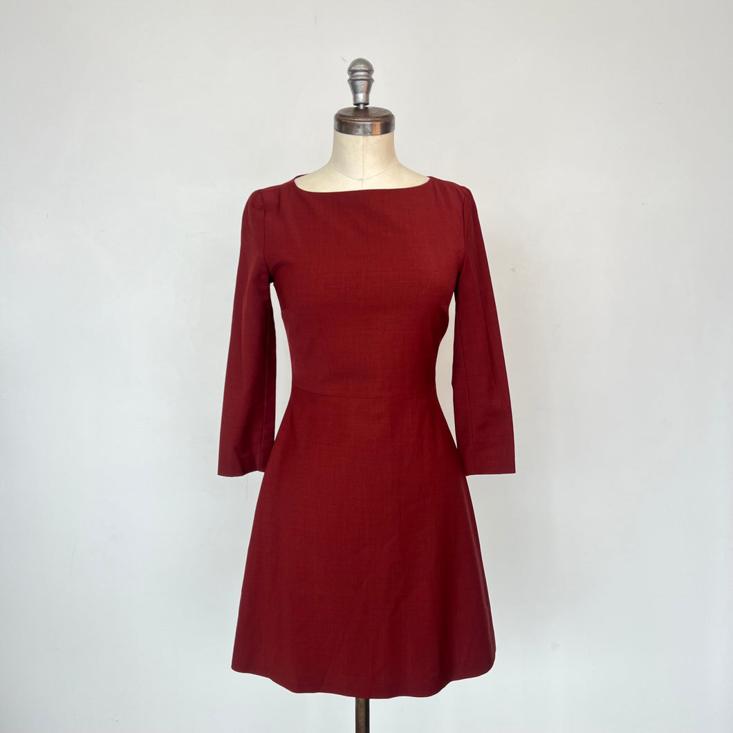 Robe en laine Theory bourgogne