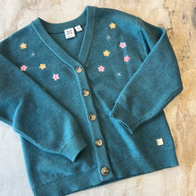 Charger l'image dans la galerie, Cardigan en tricot broderies de fleurs Deux par Deux
