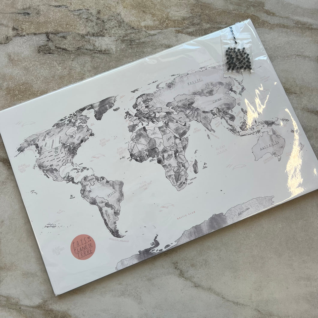 Affiche Carte du monde Baltic Club