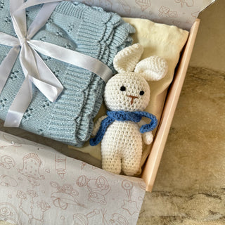 Coffret bleu bébé Emy Doux