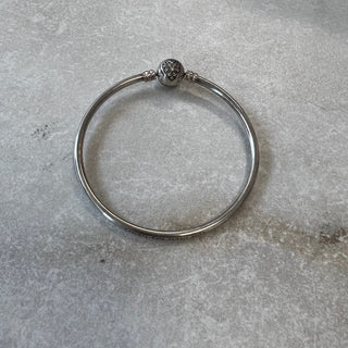 Bracelet rigide cœur argent 925 Pandora