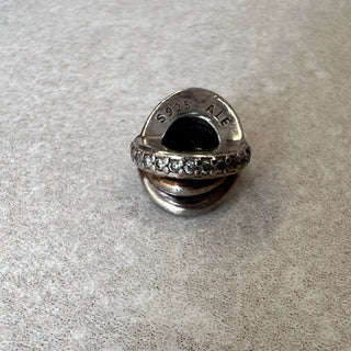 Breloque anneaux entrelacés argent 925