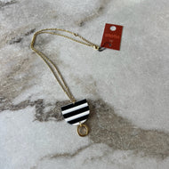 Collier #3599 noir et blanc Stella par Isabel Désy
