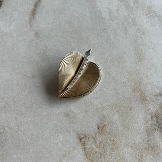 Broche feuille Marcel Boucher