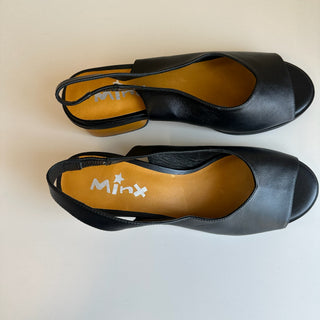 Sandales noires et jaunes Charity Mink