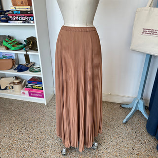 Jupe plissée marron Beatrice