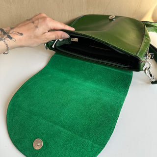 Sac à main en cuir vert - Les Mal-Aimés ❤️‍🩹
