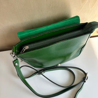 Sac à main en cuir vert - Les Mal-Aimés ❤️‍🩹