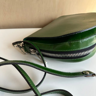 Sac à main en cuir vert - Les Mal-Aimés ❤️‍🩹