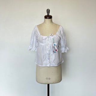 Blouse blanche Topshop - Les Surcyclé