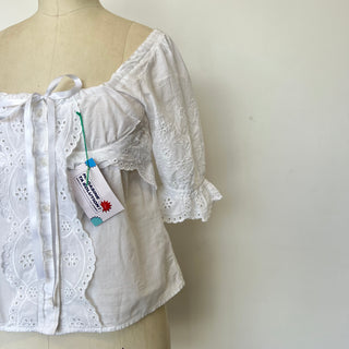 Blouse blanche Topshop - Les Surcyclé