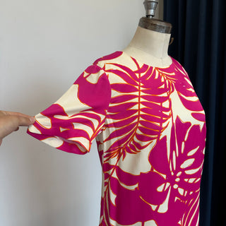 Robe fleurie col rond Oui