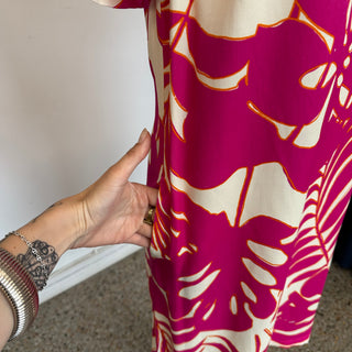 Robe fleurie col rond Oui