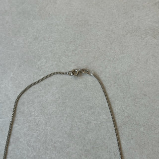 Collier fleur verte argent 925