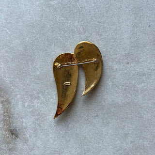 Broche Butier feuilles
