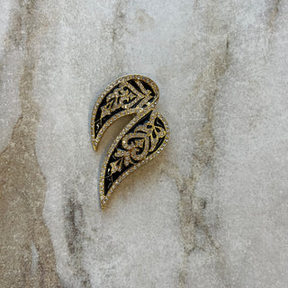 Broche Butier feuilles