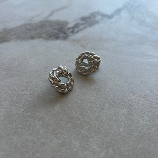 Boucles d’oreilles Monet noeuds argentés