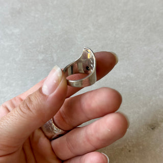 Bague asymétrique argent 925
