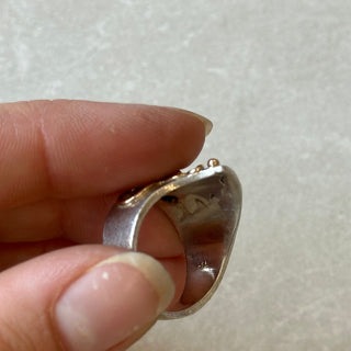 Bague asymétrique argent 925