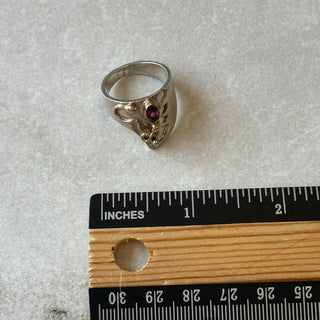 Bague asymétrique argent 925