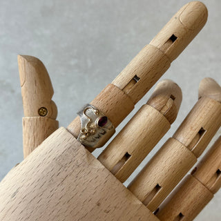 Bague asymétrique argent 925