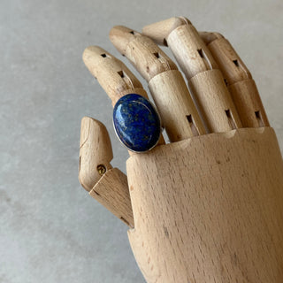 Bague pierre bleu