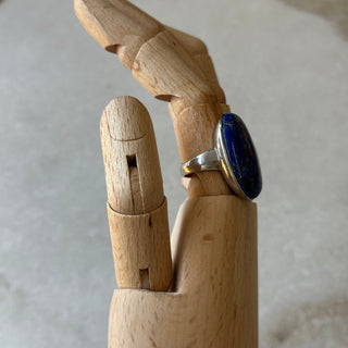Bague pierre bleu