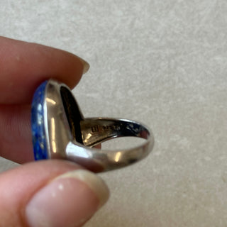 Bague pierre bleu