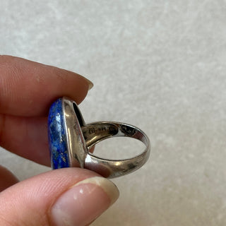 Bague pierre bleu